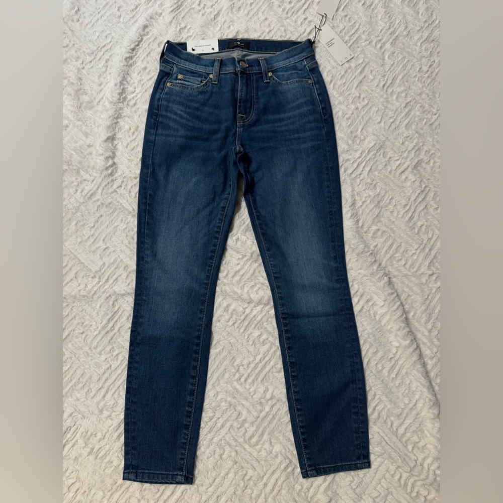 7 For All Mankind Dark Blue Women Jeans